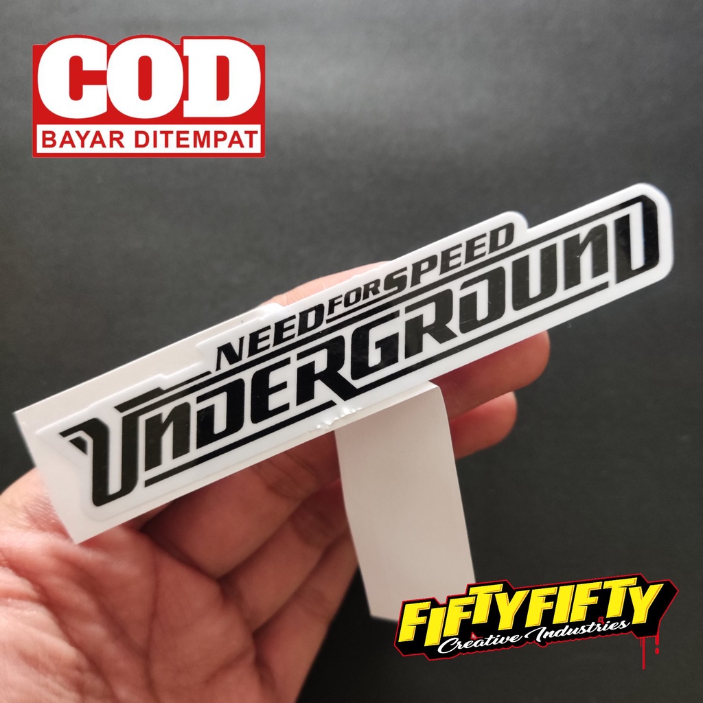 Stiker Print Cut NEED FOR SPEED Stiker Printing Laminasi Glossy Stiker Motor Mobil Helm Sudah Membentuk Pola Desain