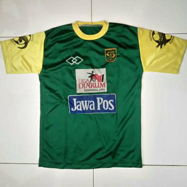 Jersey Persebaya Liga Jarum 2005 Hijau Home Danilo 12 Retro Lokal