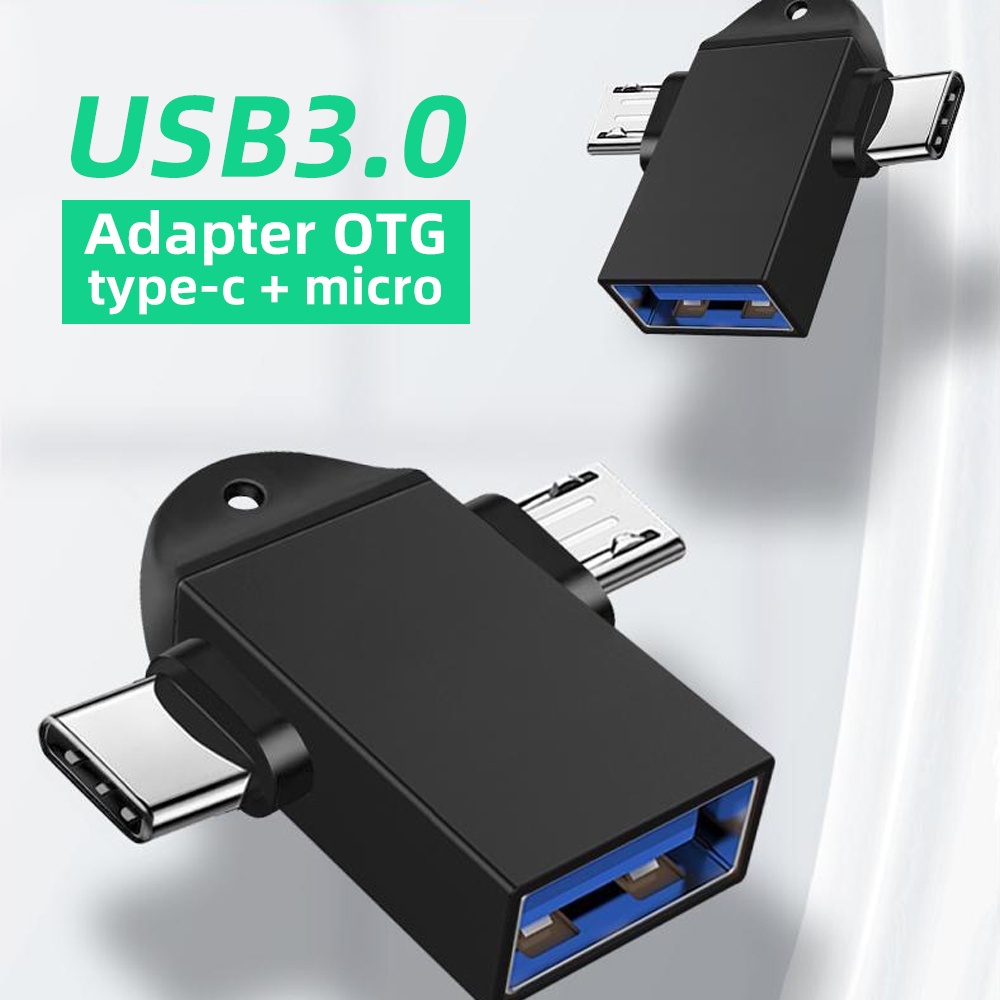 Adapter OTG Tipe c 2 In 1 Multifungsi Untuk Android Tablet Huawei Xiaomi Oppo