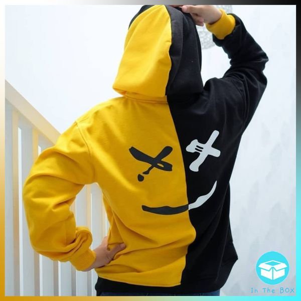 LARIS -       ITB Sweater Hoodie Wanita BE HAPPY Fleece