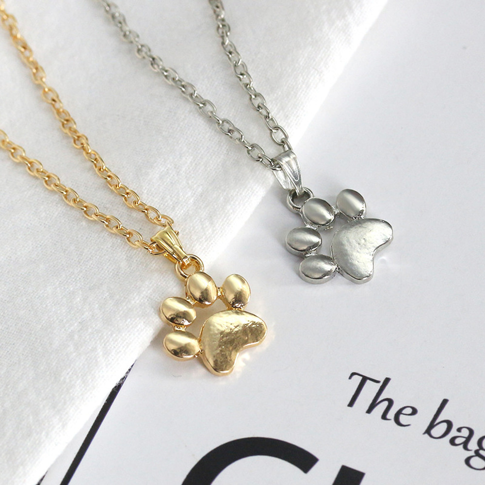 Kawaii Cat Claw Pendant Cute Animal Foot Necklace Jewelry for Women Ladies Gifts New Arrival Sexy Girl Jewelry