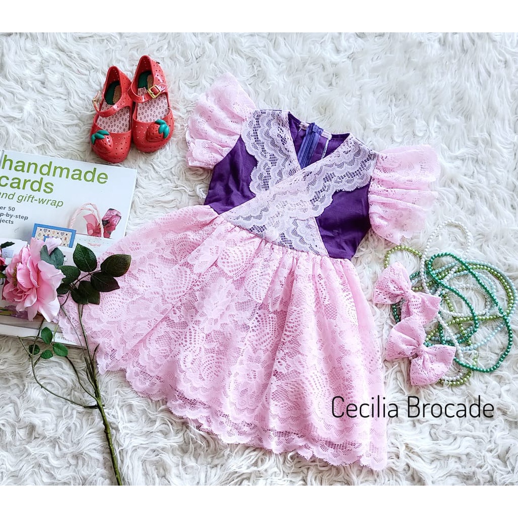 Dress Cecilia Anak Unik/Gaun Pesta/Dress Anak