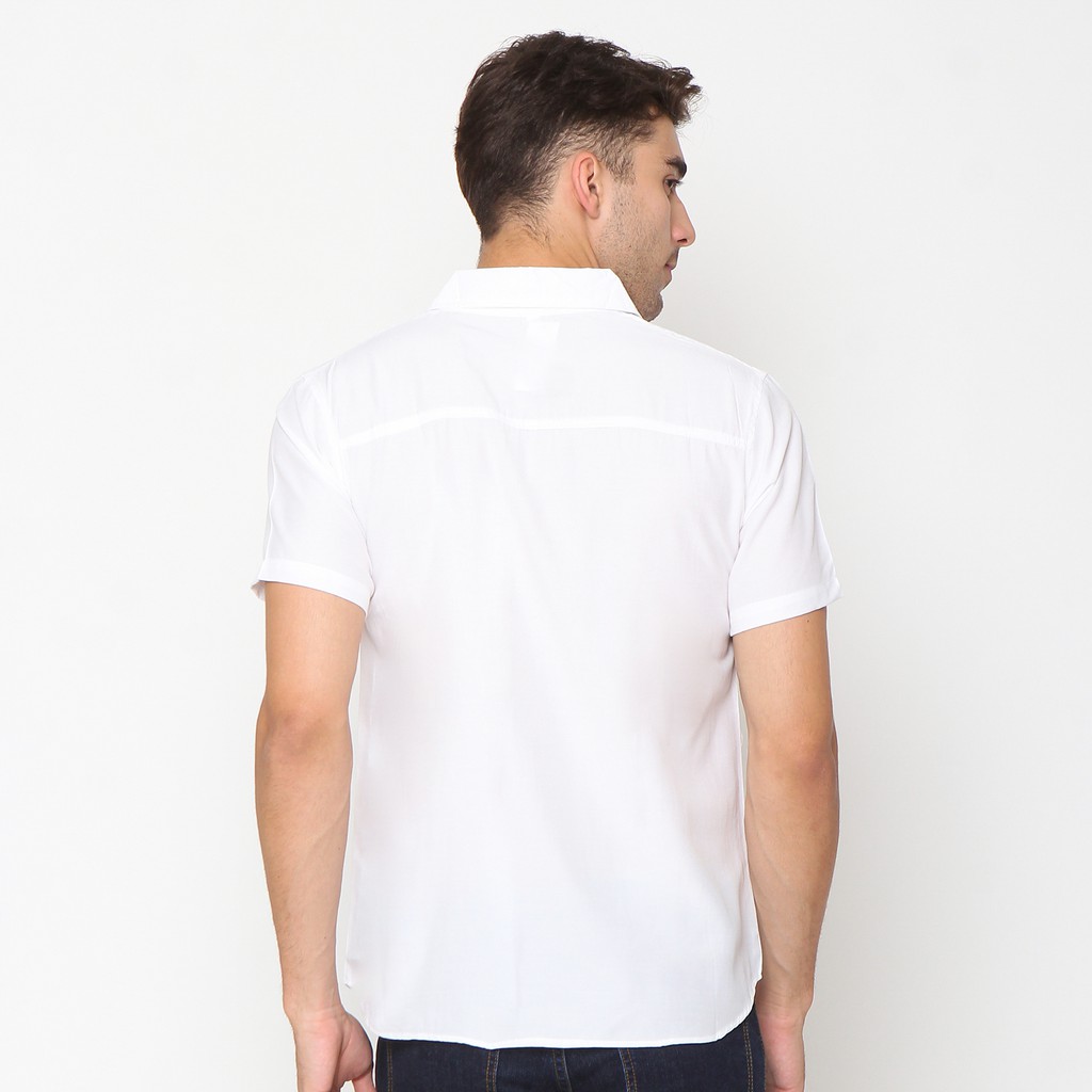 Kemeja Tangan Pendek Pria  Dewasa Variasi Kantong - Jhonny