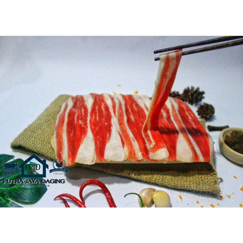 

DAGING SAPI SLICE US YOSHINOYA / SHABU SLICED BEEF PACK 500GR PREMIUM QUALITY