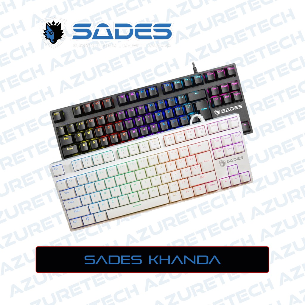 Sades Khanda TKL Hotswap Mechanical Gaming Keyboard Garansi Resmi