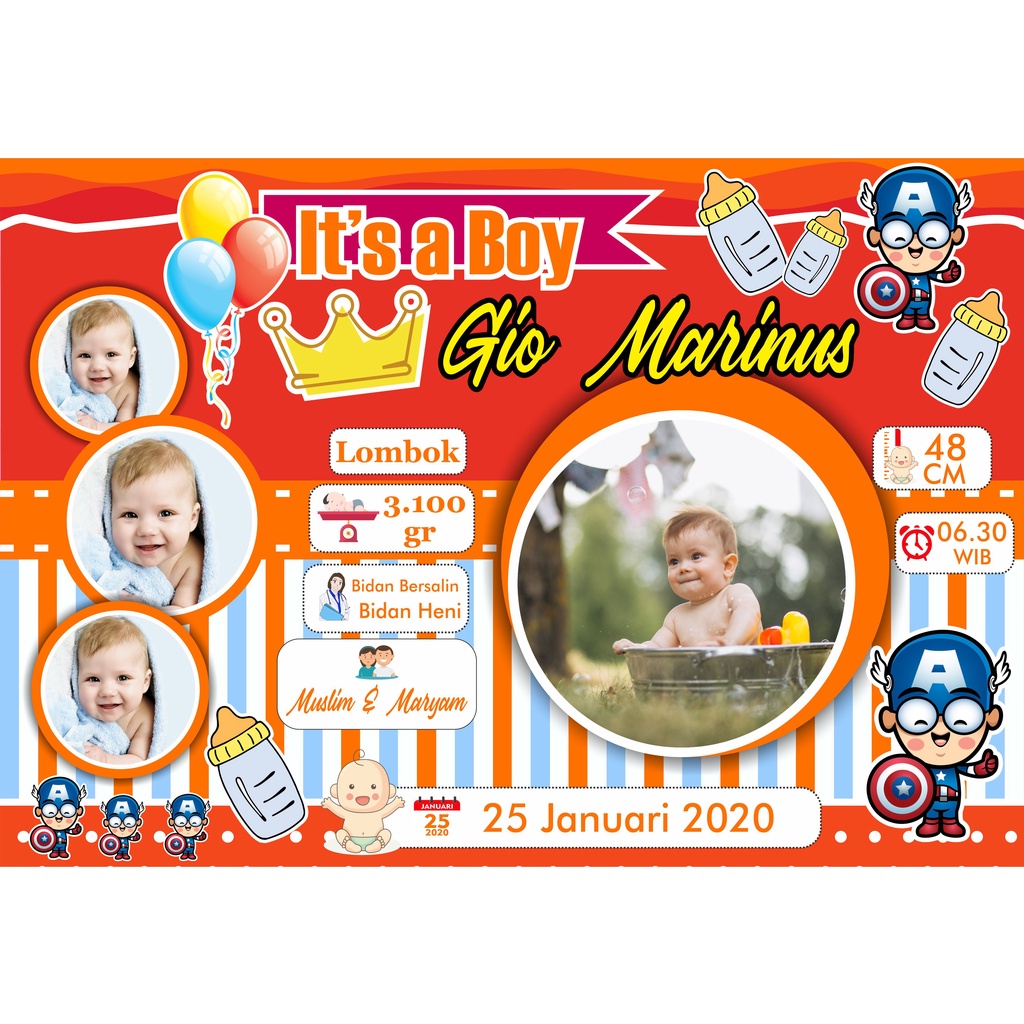 CETAK BIODATA BAYI UKURAN BESAR 17R/12Rs (48x32)cm-33