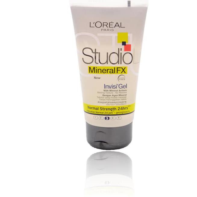 Askk Loreal Studio Mineral Fx Invisi Gel Normal Strength 150Ml - Gel Rambut Wxwh
