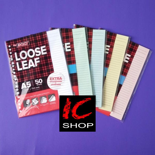 

Isi binder loose leaf A5 50 lembar
