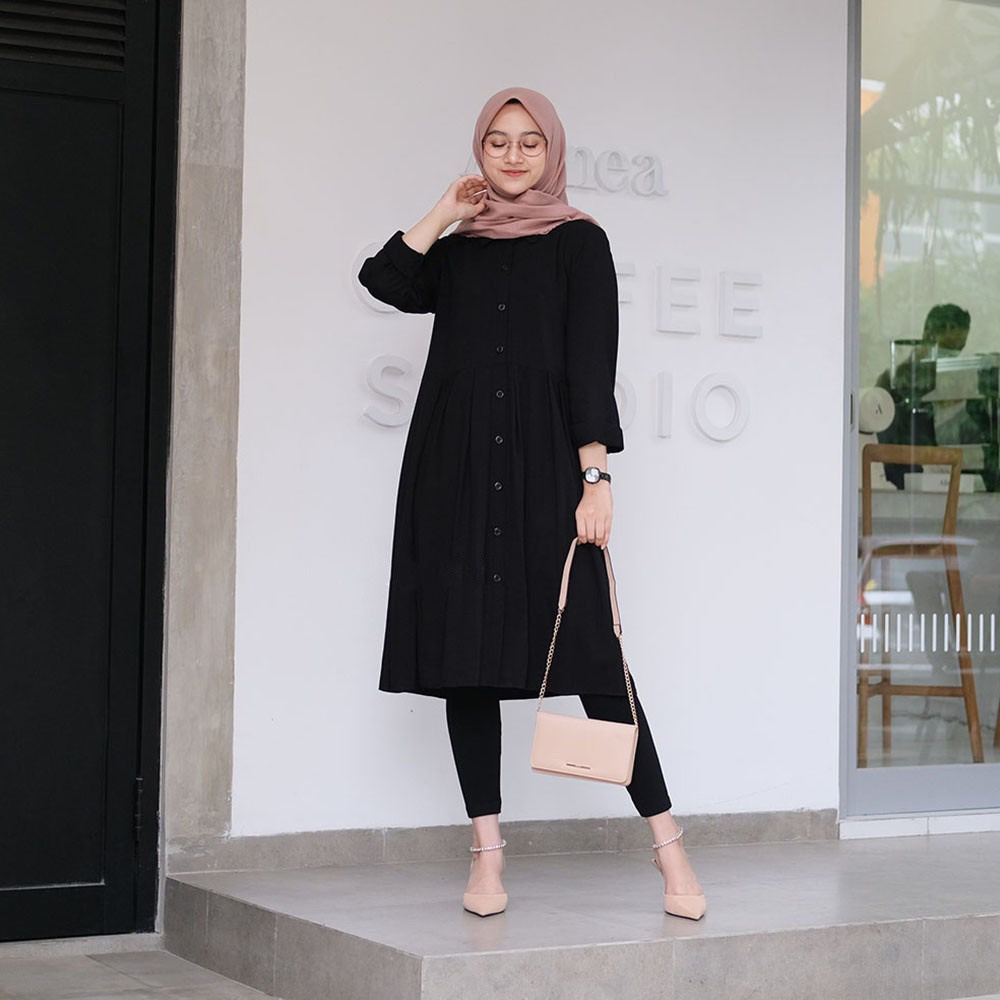 LONG TUNIK LULU BAHAN KATUN RAYON COD