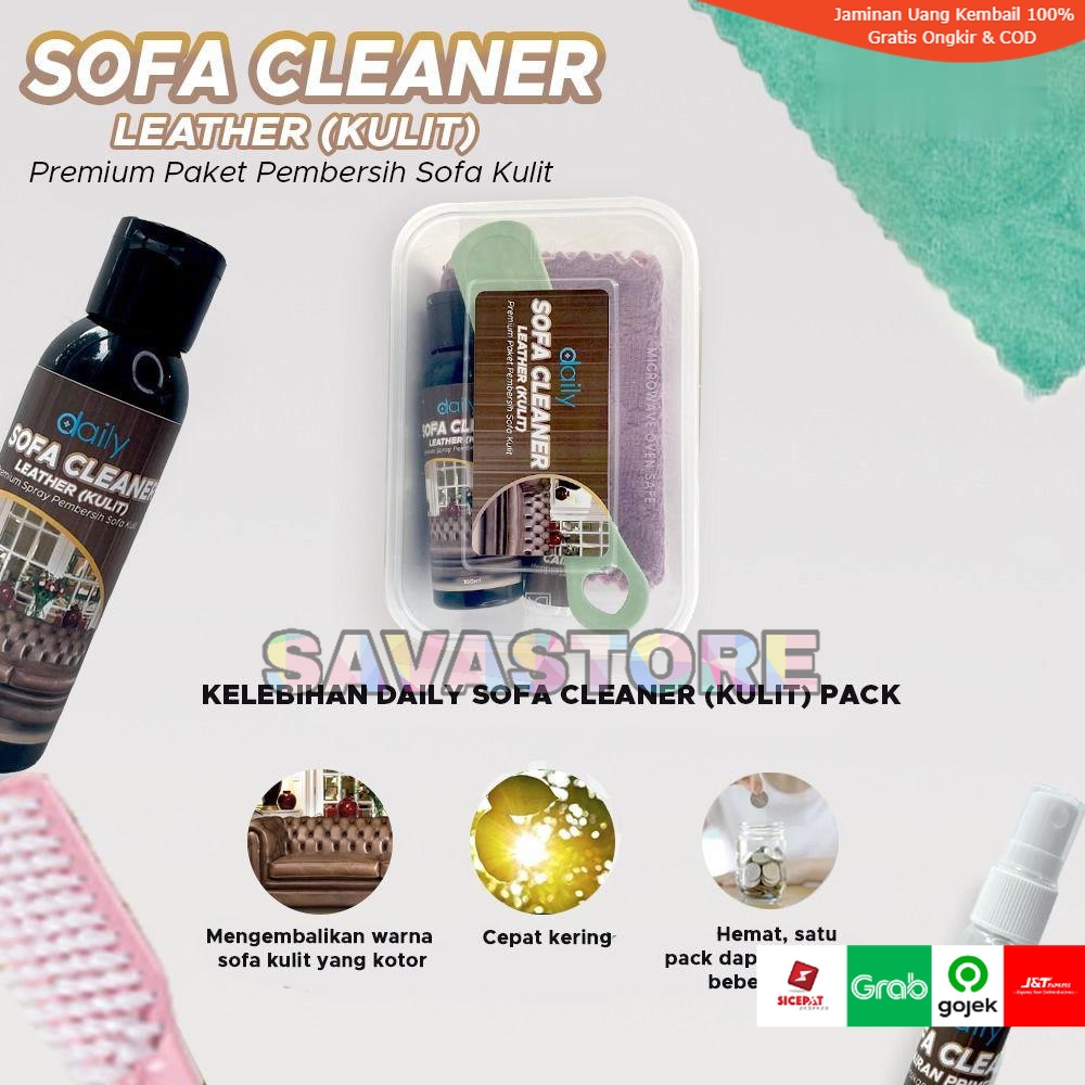 SPRAY CAIRAN PEMBERSIH AMPUH SOFA KULIT - SOFA LEATHER CLEANER PACK PREMIUM WATERLESS