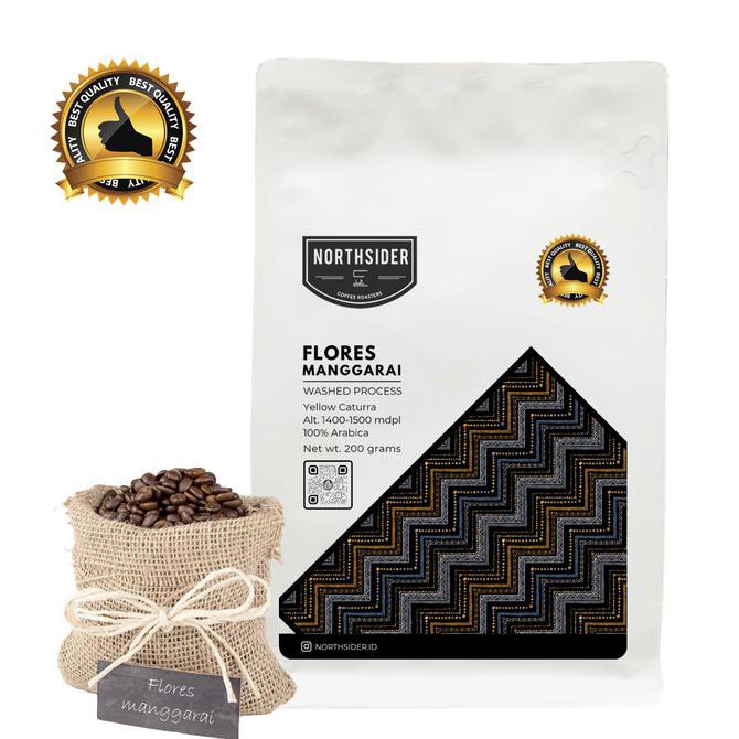 

Kopi- BIJI KOPI ARABIKA FLORES MANGGARAI WASHED - 200GR NORTHSIDER COFFEE - BIJI KOPI -Biji-Kopi.