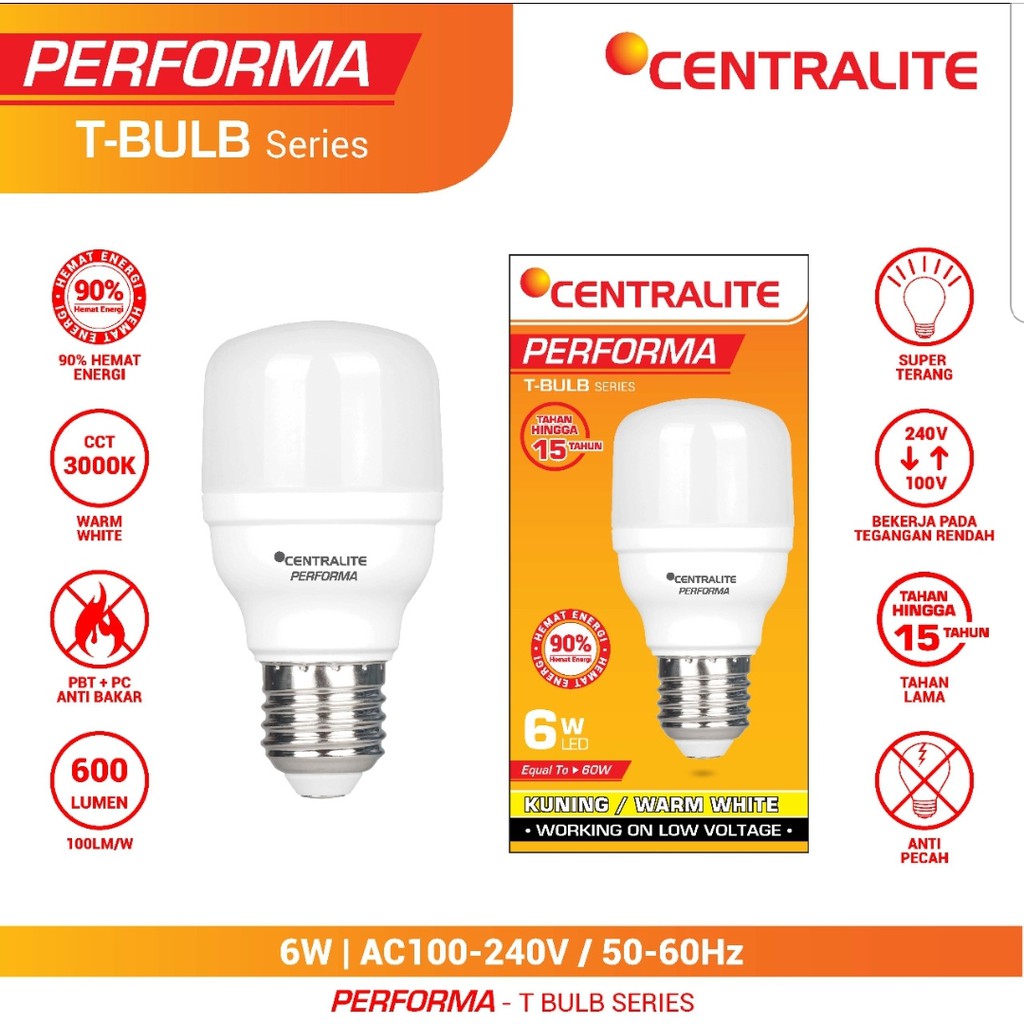 CTL 6W WW KUNING / LAMPU LED CAPSULE  PERFORMA CTL 6W / BOHLAM CAHAYA KUNING WW