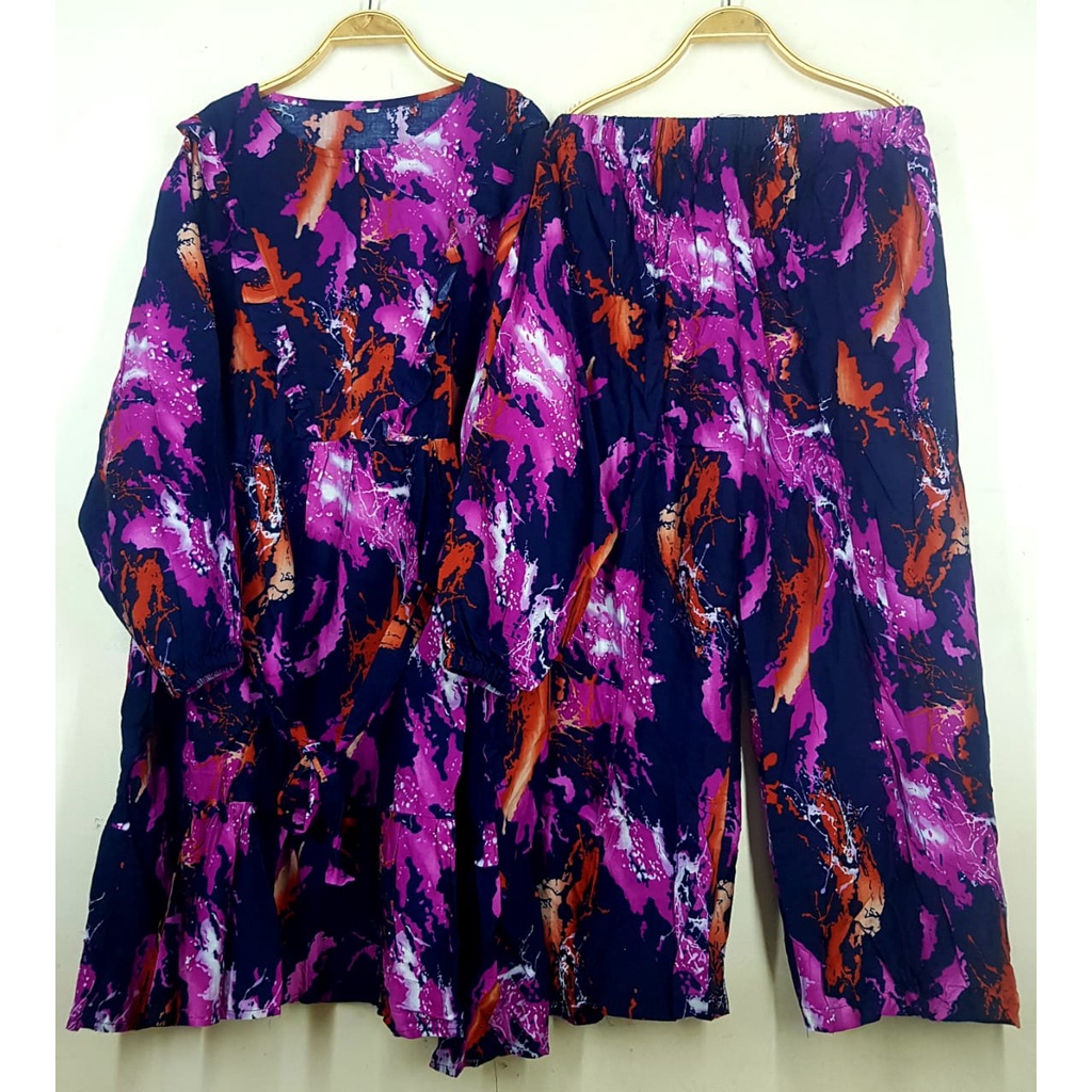 Setelan Tunik Wanita 5L/Setelan Wanita Jumbo/Setelan Wanita LD 130/Tunik dan Celana/Setelan Muslim/S