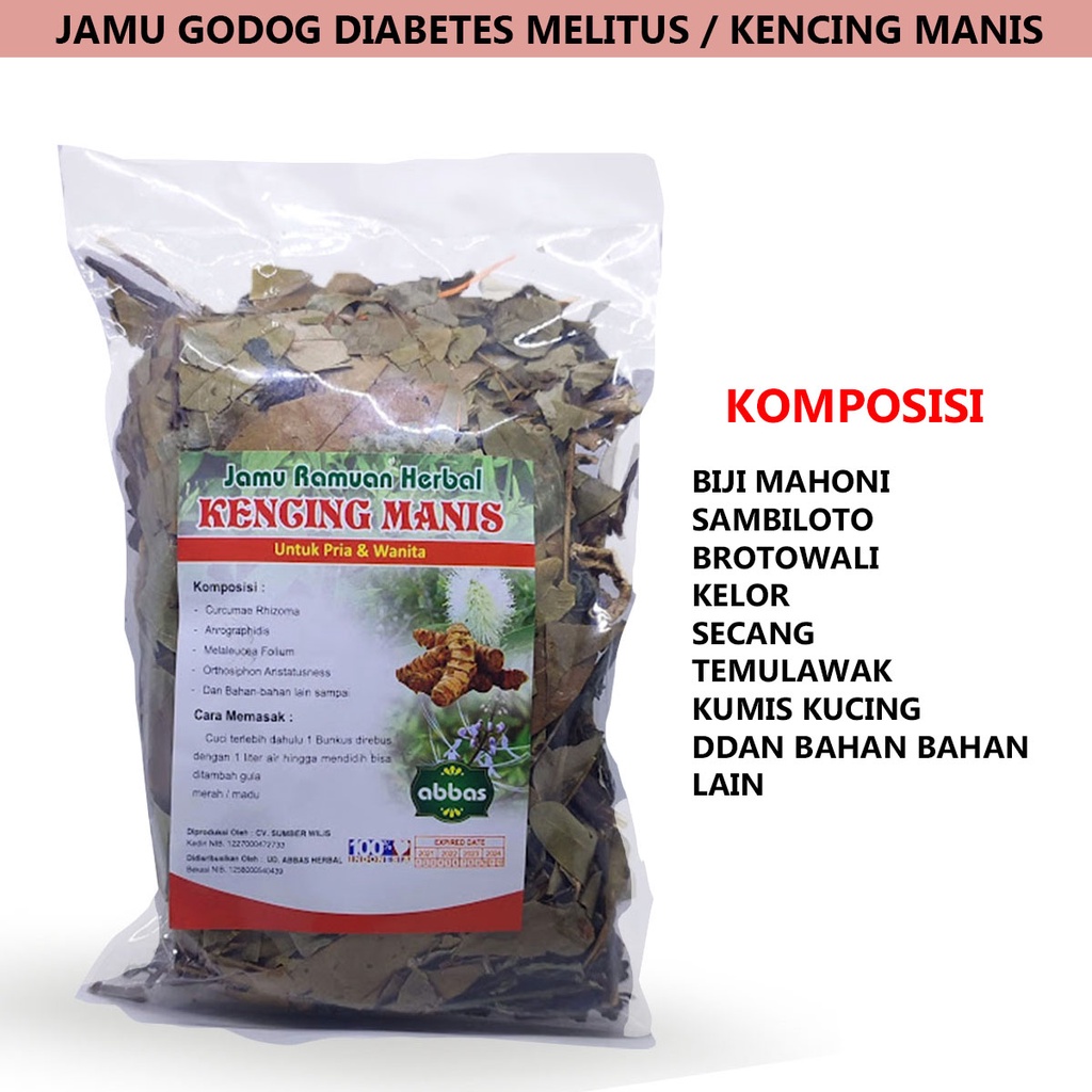 

jamu godok diabetes / jamu asli ramuan diabetes melitus / kencing manis 250 gr