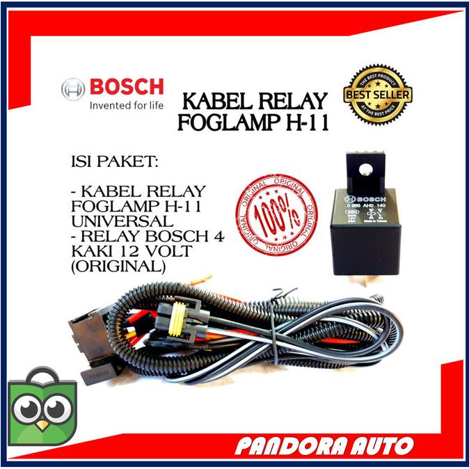 Kabel Relay Foglamp Lampu Kabut H11 Relay Bosch Universal