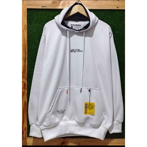 Sweater hoodie Putih pria switer cowok kachios jumper hoodie simple terbaru jaket cotton ori distro 