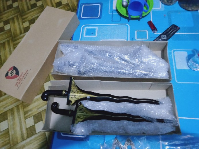 Handle Pintu Motif Keris Hitam 50 Cm Tarikan Pintu Antik