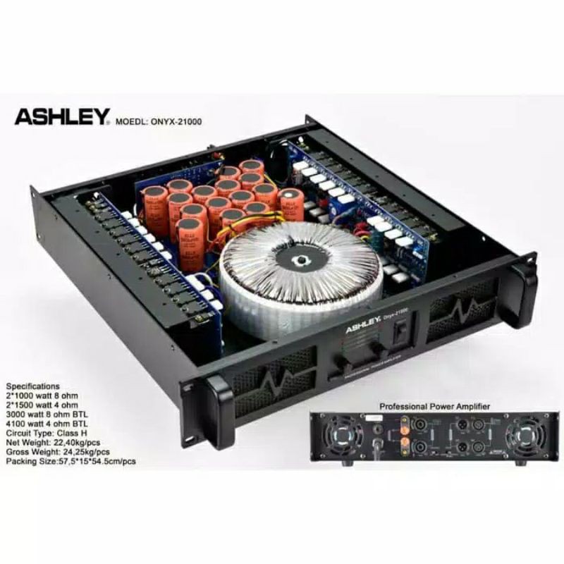 Power Ashley Onyx 21000 Original Amplifier Class H