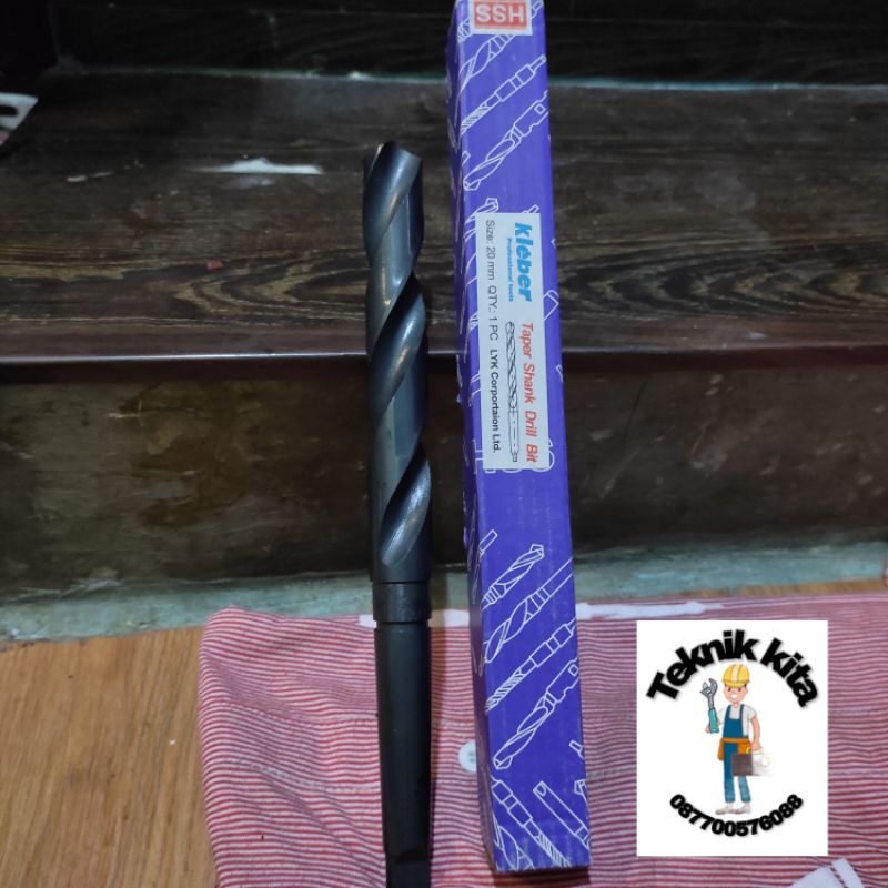 Mata Bor besi hss taper shank 24 mm kleber model kones
