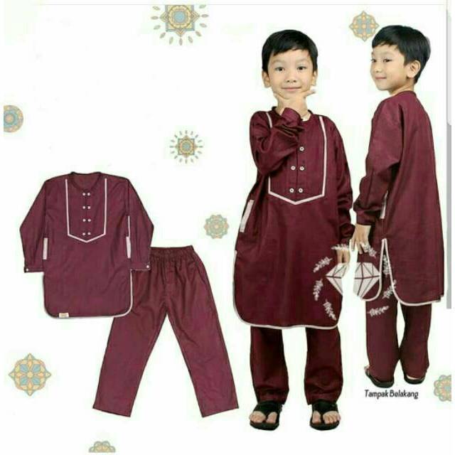 SET KOKO RAFATAR KID ANAK, KATUN, KEMEJA KOKO