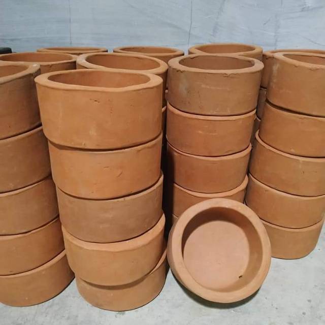 Tempat pakan kelinci kucing anjing gerabah tanah liat