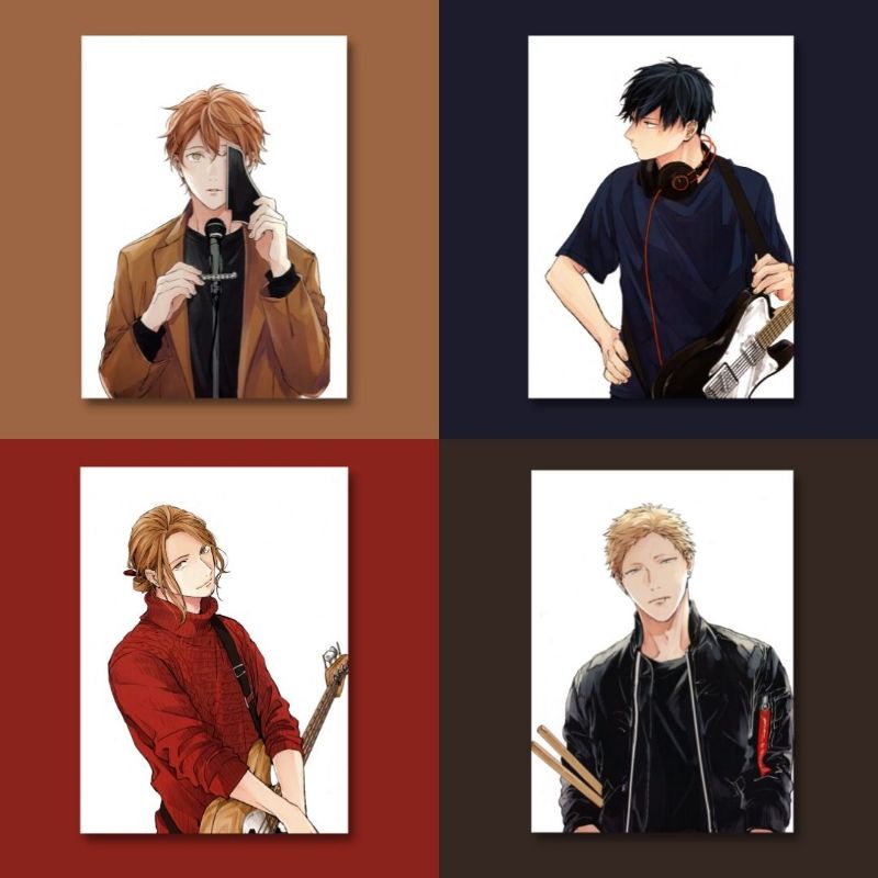 Poster Anime Given Ukuran A3 Mafuyu Uenoyama Akihiko Haruki