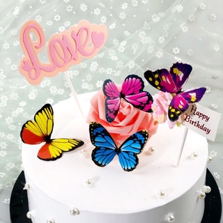 Jual Cake Topper Kupu Kupu Kertas Kupukupu Kupu Kupu Butterfly