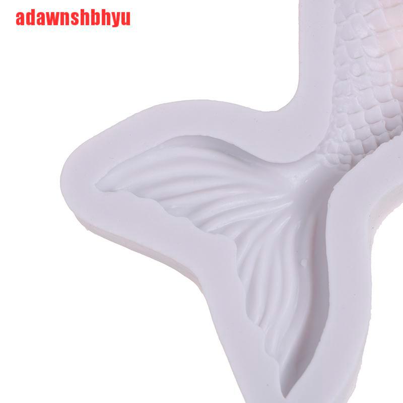 Cetakan Fondant Bentuk Ekor Mermaid Bahan Silikon Untuk Dekorasi Kue