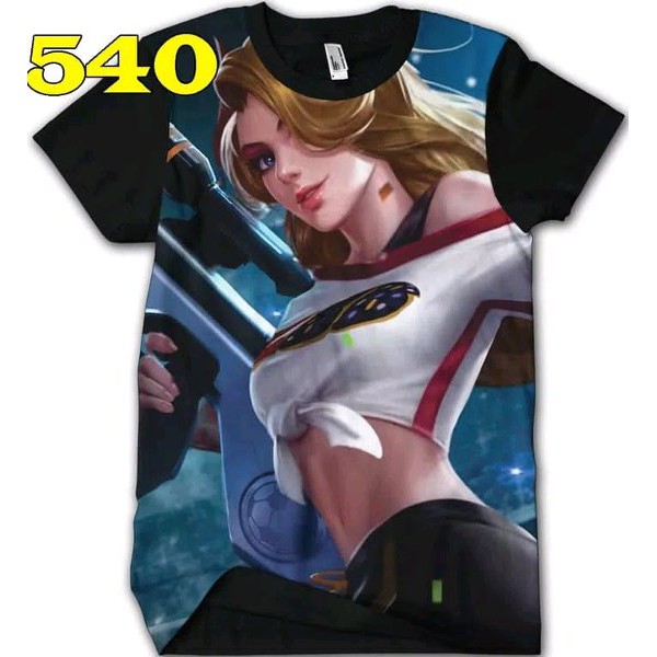 Kaos Mobile Legend LESLEY CHEER GUNER Skin Baru 2018