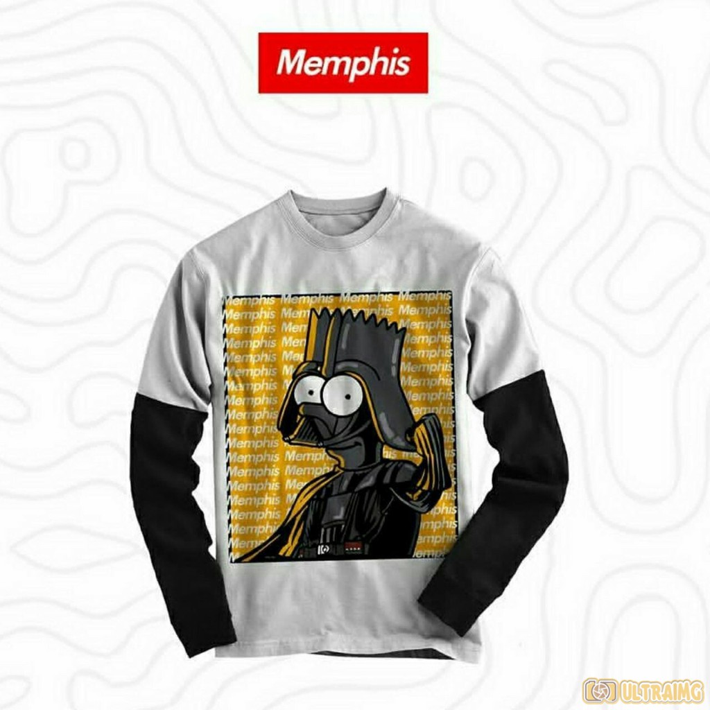 KAOS LENGAN PANJANG  MEMPHIS ORIGINS KUALITAS PREMIUM