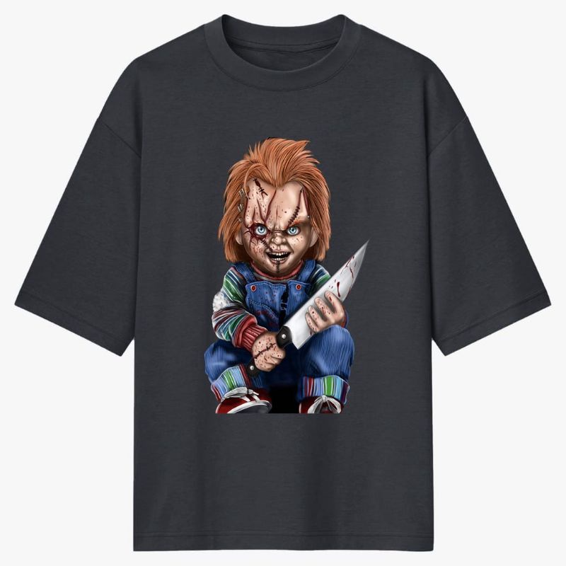 baju kaos pria Oversize motif chucky termurah