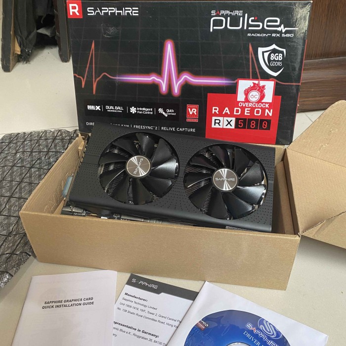 SAPPHIRE Pulse Radeon RX580 / RX 580 8GB GDDR5