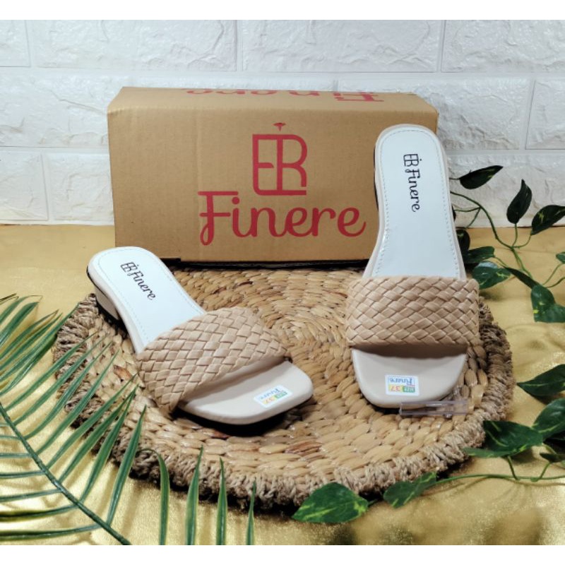 sandal wanita casual hak tahu 3cm