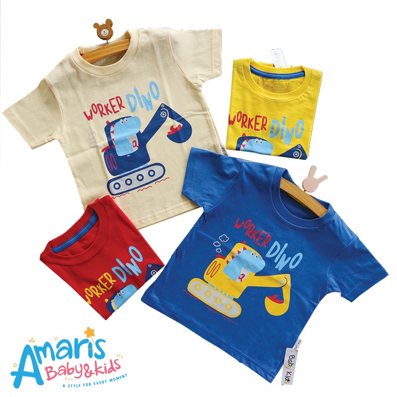 

Amaris Kaos Atasan Anak 1-3 Tahun - Worker Dino