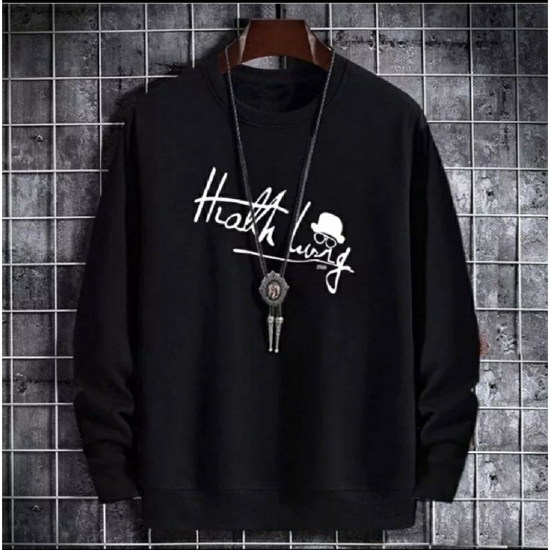 MR KACAMATA Oversize Sweater Crewneck Oblong Bahan Fleece | Unisex Sweater Terbaru Fashion Terkini Korean Style