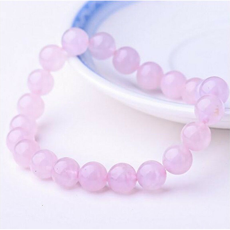 Gelang Natural Rose Quartz Chakra Reiki Energy Healing