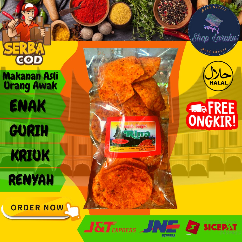 

Kerupuk Opak Jengkol Balado Asli Payakumbuh Makanan Khas Minang Padang Enak Renyah Gurih Terjangkau