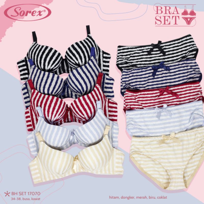 Bra BH Set Sorex 17070 Kawat Busa
