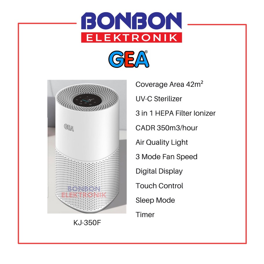 GEA Air Purifier + UV-C KJ-350F / KJ350F Coverage Area 42m²