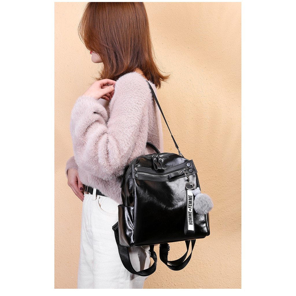 COD√ Multifungsi Selempang Tas Ransel Wanita  Backpack Punggung IMPORT FASHION CANTIK sling bag 6991