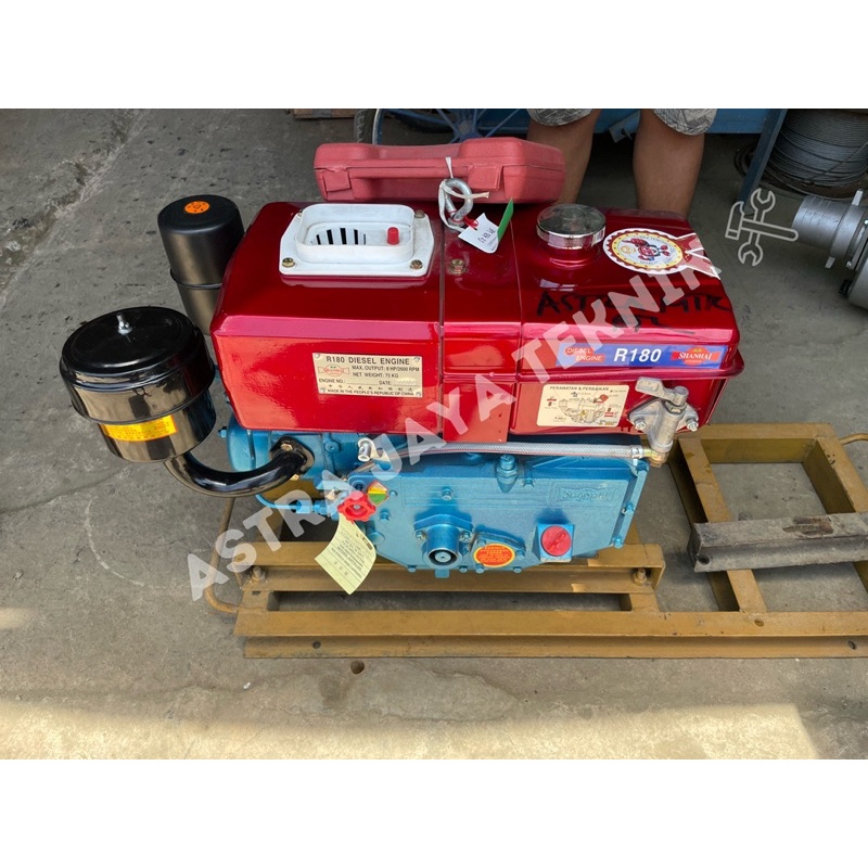 Jual Mesin Penggerak Diesel 8HP R180 SHANHAI / Mesin Engine Penggerak ...