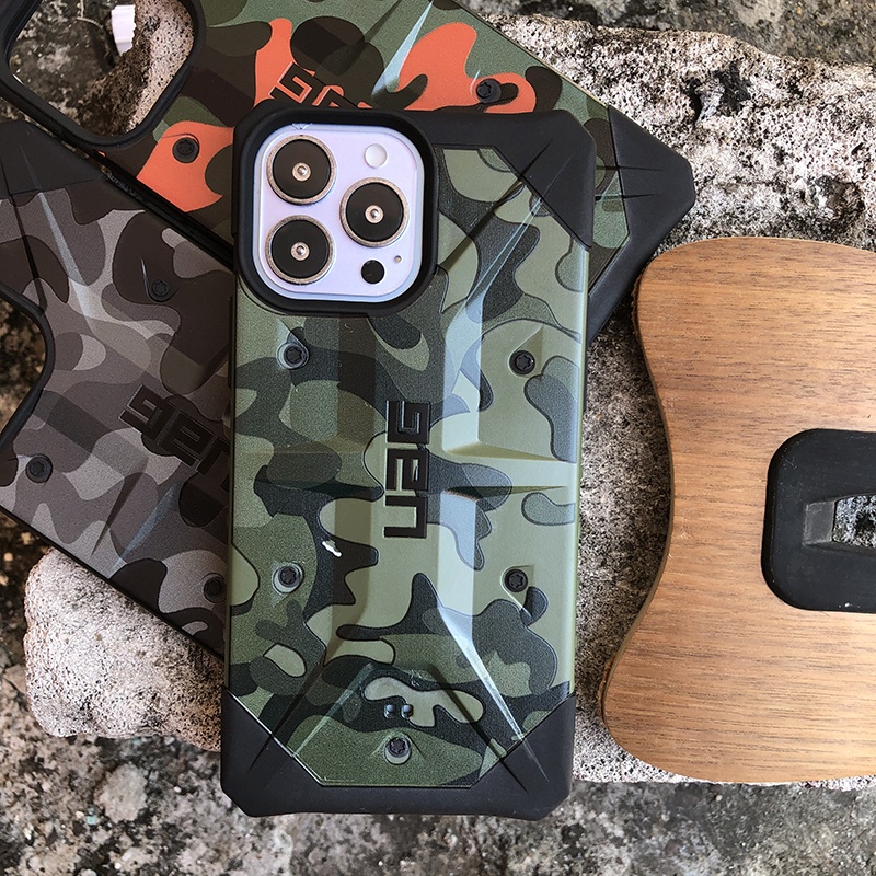 Uag Casing iPhone 14 13 12 11 Pro Max 14Max Motif Camo Militer Shockproof