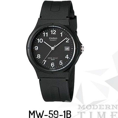 Casio Original MW-59 Series (Unisex - Analog - Karet)