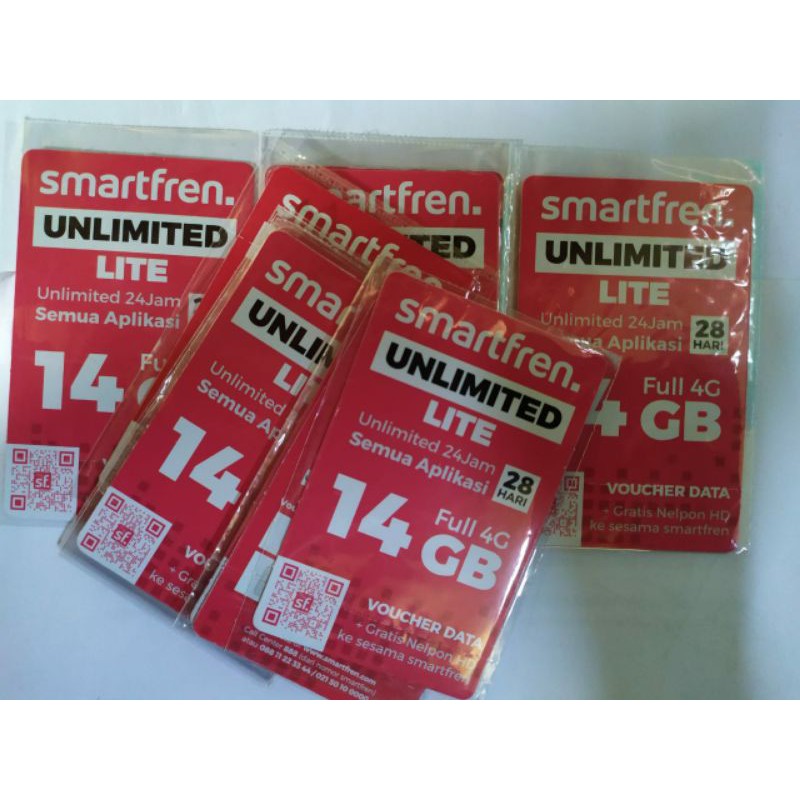 Smartfren Unlimited Lite 14 Gb Full 4g Gratis Telfon Ke Sesama Smartfren Shopee Indonesia