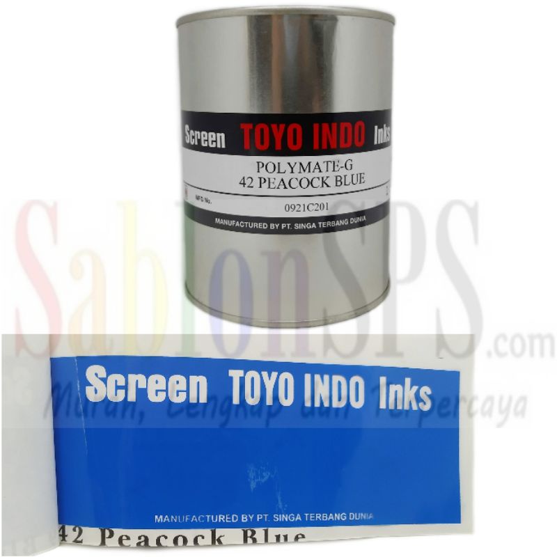 TINTA TOYO POLYMATE PEACOCK BLUE G42 TINTA SABLON PLASTIK 1kg