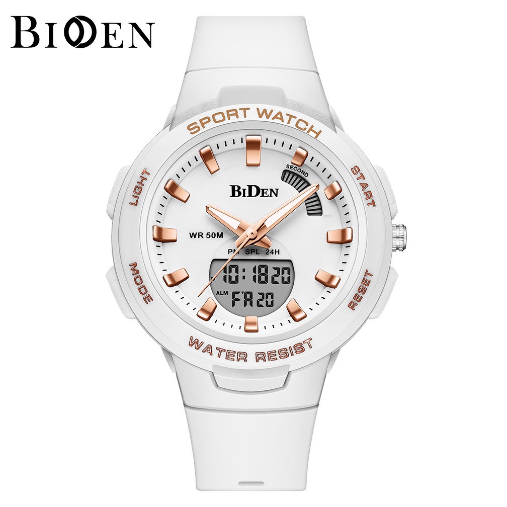 Biden 002 Jam Tangan Wanita Analog Digital Sport LED Watch Original Water Resistant 30 Meter