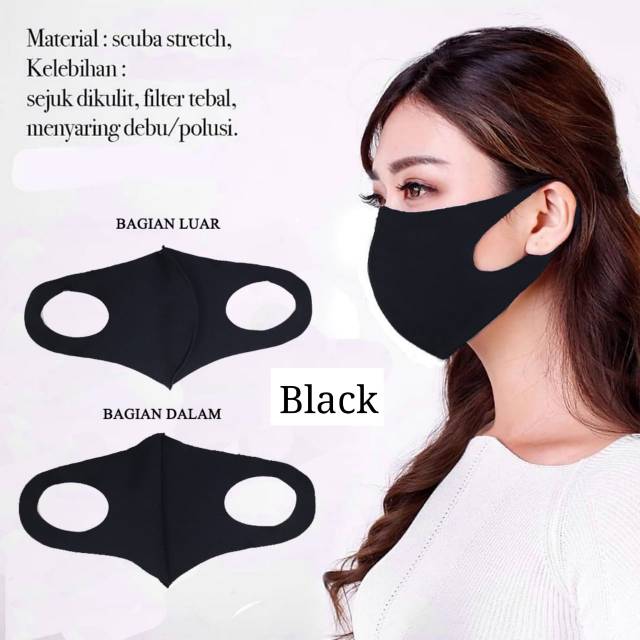 Masker Scuba Dewasa Earloop Korean Look Bisa COD