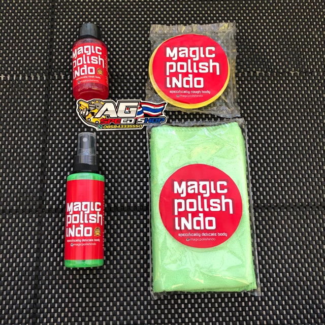 Silicon body magic polish indo body kasar body halus kain micro fiber spons