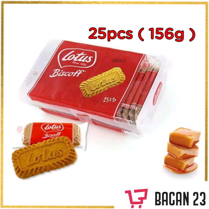 

Lotus Biscoff Caramel (25pcs / 156gr) / Biskuit Cookies / Biskuit Lotus / Bacan 23 - Bacan23