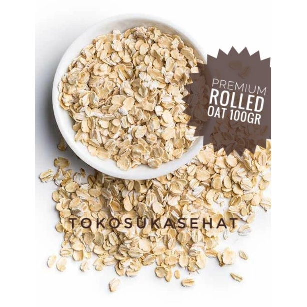 

Premium Regular Rolled Oat Organic -100gram ( Oatmeal ) Suka Sehat
